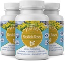 Perfect Supplements - Perfect Rhodiola Rosea - 60 kapsler - Natural Adaptogen supplement - Øger energi - Bedre fokus - 3 pakke
