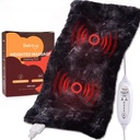 Bearknus Electric Massage opvarmning Pad, 12 "× 24" Vægtet opvarmning Pad, 4 Massage Modes og varmeniveauer