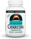 Kilde Naturals Charcoal - 100% Pure Aktiveret, fordøjelsesstøtte - 100 kapsler