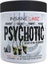 Insane Labz Psykotisk Sav, High Stim Pre Workout Pulver med OxyGold Buddy ™ og AMPiberry ®, Extreme Lasting Energy med Teacrine ®, Fokus med CognitIQ ® og Endurance med Beta Alanine, 30 Srvgs, Blood Orange