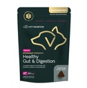 VetriScience Veterinary Strength Sund Gut & Fordøjelse - Pet fordøjelig sundhed supplement til katte & hunde - Gut sundhed & immunforsvar - funktioner Probiotika, Prebiotika & Postbiotika - 60 Greve