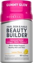 NeoCell hår, hud og negle skønhed builder med collagen, biotin og C-vitamin, omfatter antioxidanter, vingummi, Lemon, 60 Greve, 1 flaske