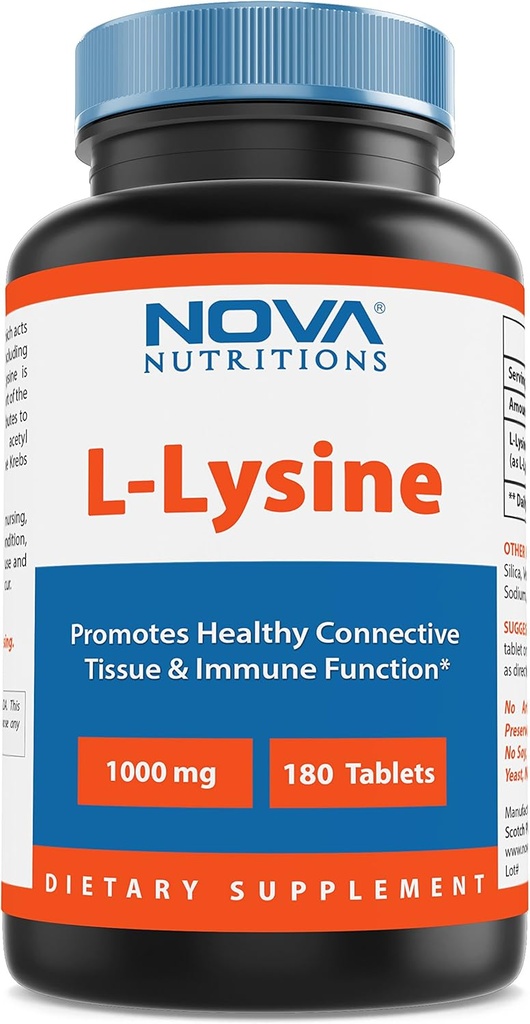 Nova Nutritions L- Lysin 1000 mg - 180 tabletter