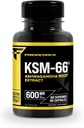 Primaforce KSM- 66 Ashwagandha Root Extract (600 mg) 60 Veggie Capsules - 5% Withanolides with BioPerine