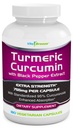 Gurkemeje Kompleks med Black Pepper Extract - 755mg per kapsel, 180 Veg. Caps - Indeholder Piperine (for Superior Absorption og Tumerisk Bio- Tilgængelighed) og 95% Standardiserede Curcuminoider
