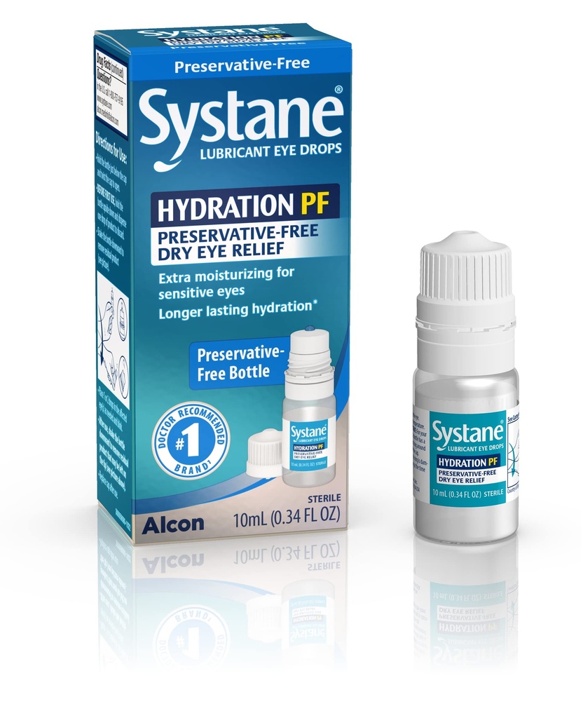 Systane Nighttime 3, 5 g smøremiddel Eye Salve og Systane Hydration 10ml smøremiddel Eye Drops