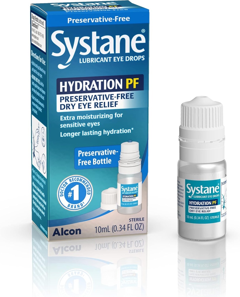 Systane Nighttime 3, 5 g smøremiddel Eye Salve og Systane Hydration 10ml smøremiddel Eye Drops
