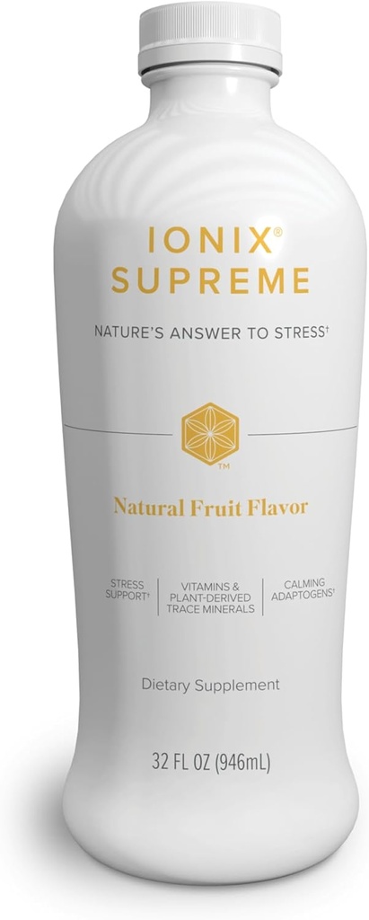 Isagenix Ionix Supreme - Drik med Niacin, B12-vitamin, B6-vitamin og Riboflavin til at hjælpe med at bekæmpe stress - 32-Ounce flaske (naturlig frugtsmag)