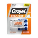 Orajel Touch Free Cold Sore Treatment .12oz, flydende formel, Giver øjeblikkelig & målrettet smertelindring, Bonus størrelse, 6 Applikatorer.