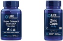 Life Extension Super Omega-3 EPA / DHA Fish Oil, Sesame Lignans & Olive Extract - Omega 3 Supplement & Zink Caps, zink 50 mg, zink Citrat, Support Kropets immunforsvar