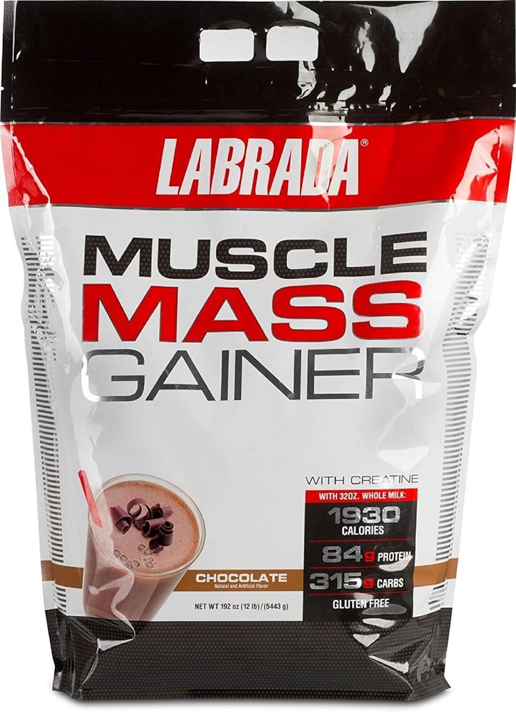 Labrada Nutrition Muskelmasse Gainer, Chokolade, 12 Pund
