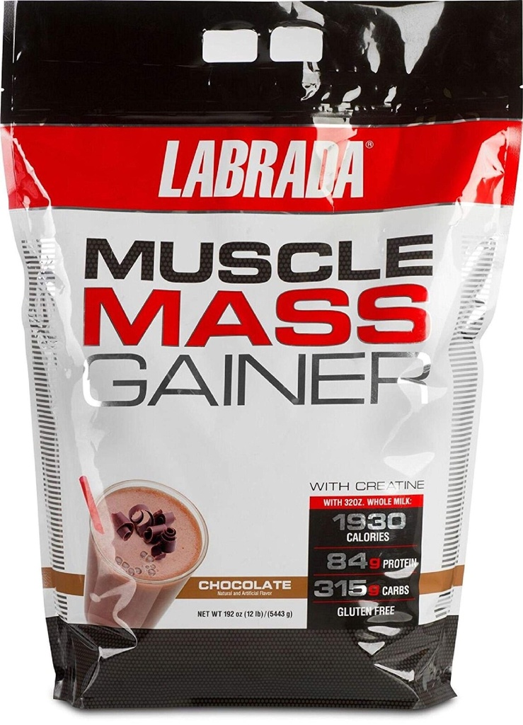 Labrada Nutrition Muskelmasse Gainer, Chokolade, 12 Pund