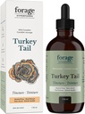 Fodring Hyperfood- Alkohol- Gratis Canadian Wild Turkey Tail Mushroom Superfood Liquid Supplement Extract Tinktur, Vegan, Non- GMO, immunsystem og Gut Health Support, 118ML