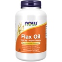 Now Foods Supplements, Flax Oil 1000 mg med Essential Omega- 3s, Cold Pressed, Hexane Free, Vegan Formel, 120 Veg Softgels