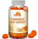 Gurkemeje & ingefær tyggegummi til voksne og børn. Vegansk Friendly, Kosher & Halal, Gluten Free, Non GMO. 60 Greve