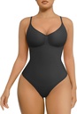 FeelinGirl Shapewear Bodysuit for Women Tummy Control Seamless Skulpting Snatched Waist Body Suit Body Shaper Thong