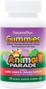 NaturePlus Animal Parade Kilde til liv Gummies - Natural Orange, Grape og Cherry Flavors - 75 Animal Shaped Gummies - Whole Food Kid 's Multivitamin - Gluten- Free - 37 Servering