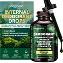 Chlorophyll flydende dråber - krop deodorizing supplement til kvinder & mænd - Detox, energi & hudsundhed støtte-Vegan, non-GMO, 2 Fl Oz