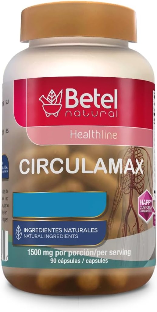 Betel Natural Circulamax Kapsler Naturlig støtte til sundere cirkulation - 90 Kapsler