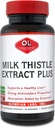 Olympian Labs Milk Thistle Extract Plus Enzymes, Antioxidanter, Støtte Lever Sundhed, 60 Vegetariske Caps
