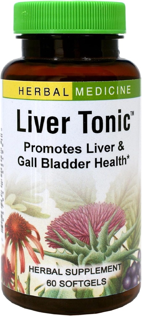 Urter Etc. Lever Tonic - Gallblære sundhed tillæg med urteformel - Støtte samlet leversundhed med mælk tidsel, Schisandra & Oregon Grape - Støtte en sund lever - 60 Softgels