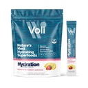 Voli Electrolytes Powder Packets | No Added Sugar Electrolyte Drink Mix for Hydration | Keto & Fasting Friendly, Natural Superfoods & Minerals | Strawberry Lemonade, 15-Count