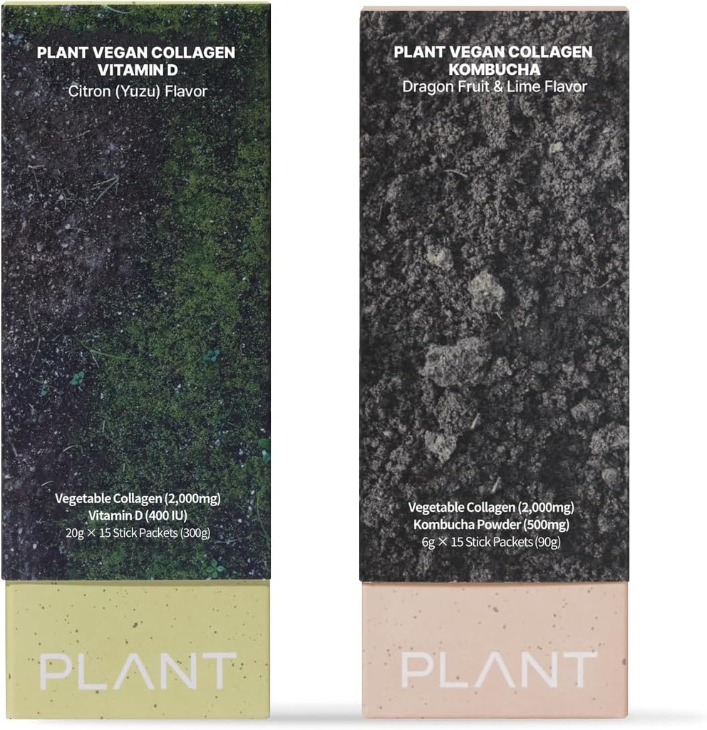 PLANT Vegan Collagen Kombucha + Collagen Jelly Vitamin D Probiotika
