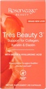 Reserveage Nutrition - Tres Beauty 3 - supplement til hårvækst, hudpleje & neglepleje - kollagen tillæg med Keratin & Biotin - Gluten Free - 90 kapsler (30 Servere)