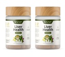 Snap Supplements Lever Health & Detox Supplement - Naturlig støtte til lever og fordøjelse, 60 Vegetariske kapsler (2 - Pack)