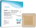 MedVance TM Silicone - Bordered Silicone Adhesive Foam Dressing Størrelse 4 "x4" (2.7 "x2.7" pad), Box med 5 bandager