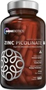 OmniBiotics Zink Picolinate 30mg Supplement - Høj Absorption Zink til immunsystem, sund hud og energistøtte - 180 Veganske kapsler