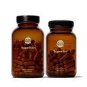 Måne Juice 1 SuperYou & 1 SuperHår Beeg 124; SuperYou Adaptogen supplement til rolig & SuperHår Multivitamin supplement til sundere, Tykkere Hår Beeg 124; Forbedre den samlede hårsundhed