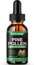 1 Pack Pine Pollen Tincture - Organic Pine Pollen Powder Liquid Drops Extract for immun Support, Sugar Free Natural Herbal Supplement - Vegan Pine Pollen Drops 2 Fl.Oz.