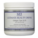 MD Ultimate Beauty Drink Powder CollagenType I & III Beeg 124; Collagen Kosttilskud med antioxidanter Beeg 124; Giver ernæringsmæssig støtte til hud, hår, negle, jokes