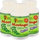 Sunshine Naturals Moringa Kosttilskud. Immunsystemet, Energy Booster, Antioxidant Support, og Nutrient- Rich Superfood. Fremme fordøjelse og hjerte sundhed. 120 Kapsler. Pakning med 3