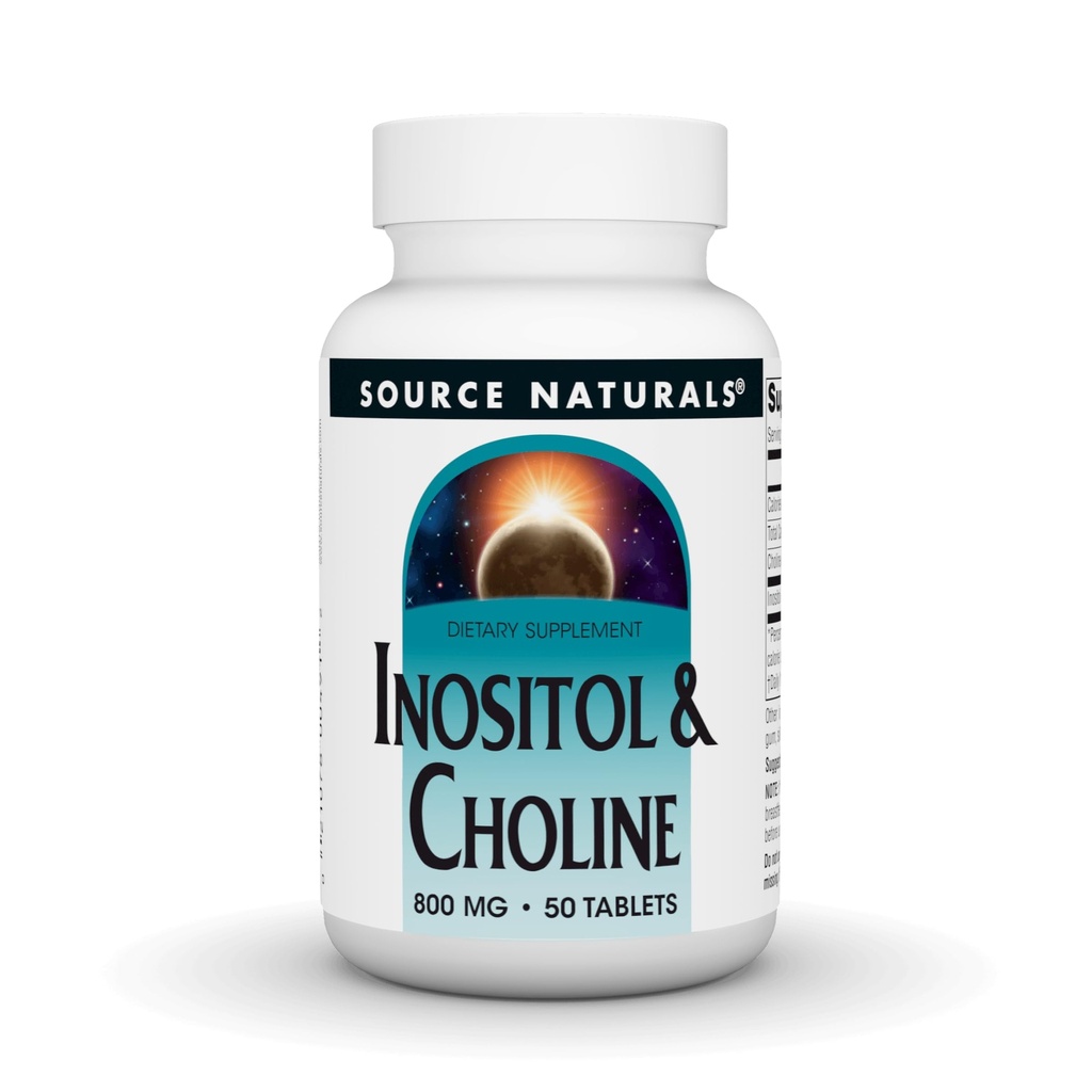 Kilde Naturals Inositol & Cholin 800 mg understøtter sund nervefunktion - 50 tabletter
