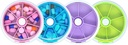Pille Organizer rejse pill sag for purse transportable pill box runde Weekiy pill Container til Vitamin Fish Oil Pills Kosttilskud (4PCS)