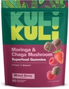 Kui Kui Super Energy Gummies - Energi Kosttilskud med Moringa, Caffe- Free Natural Energy Booster - 60 Non- GMO, Gluten- Free Moringa Gummies