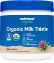 Nutricost Organic Milk Thistle (Silybum Marianum) 8 oz per Container (Unflavored) - Non- GMO, Gluten- fri