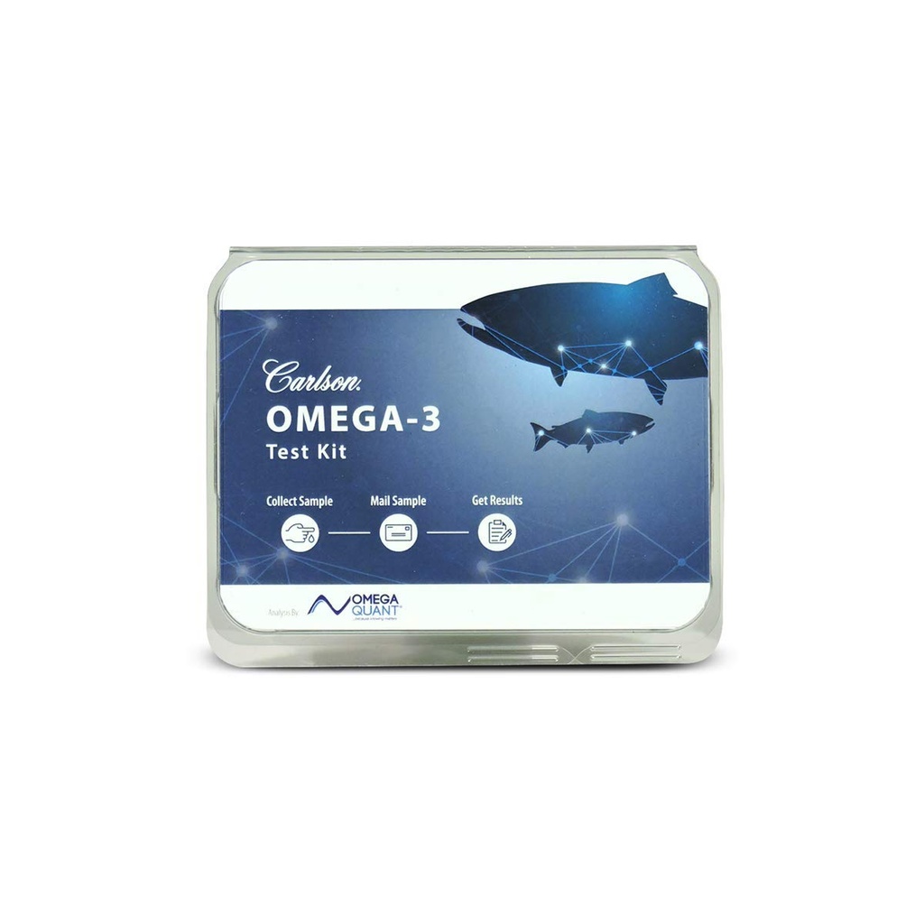 Carlson Omega-3 Test Kit, Omega-3 Index Home Testing Kit, Measures EPA & DHA Nivels, 1 Kit