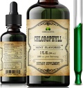 Chlorophyll Liquid Drops - Organic Natural Detox & Cleanse Support - Boost Energy, Immunitet & Metabolisme - Vegan, Non- GMO, Mint Flavor, 2 fl oz - Natriumkobber Chlorophyllin Extract - Lavet i USA