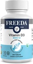 FREEDA vitamin D3 3000 IE - højpotens D-vitamin til benstyrke og immunforsvar - easy- to- svaletabletter - 250 små tabletter