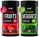 Frugt og grøntsager Supplement - High Fiber Supplement for Immunitet, Gut & Energy - Super Red & Super Green Kosttilskud med Marshmallow Root - 240 Red og Super Green Powder Superfood kapsler