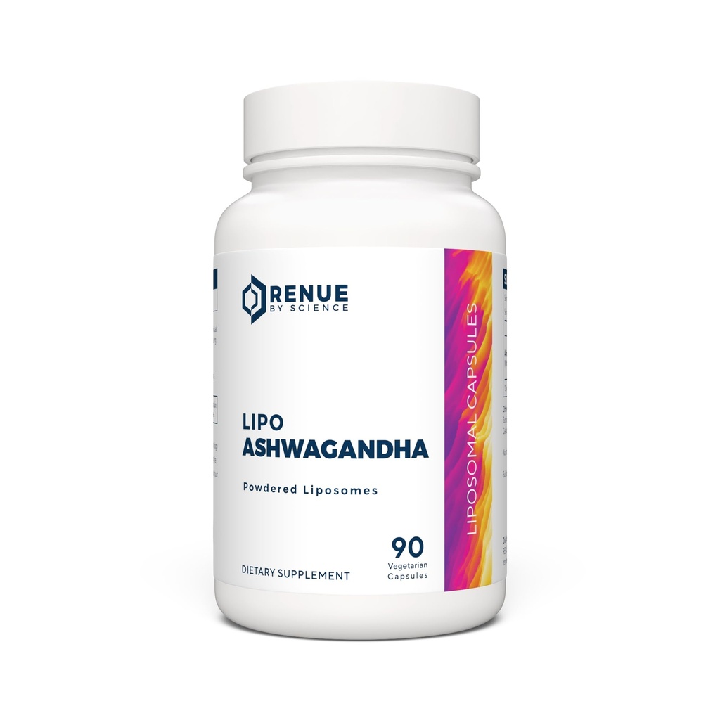 Renue By Science Ashwagandha Budd124; High Strength Liposomal Ashwagandha Kosttilskud Budd124; 90 Ashwaganda Capsules - 200mg Ashwagandha per Serving Budd124; Non- GMO Budd124; Lavet i USA Third- Party Testet