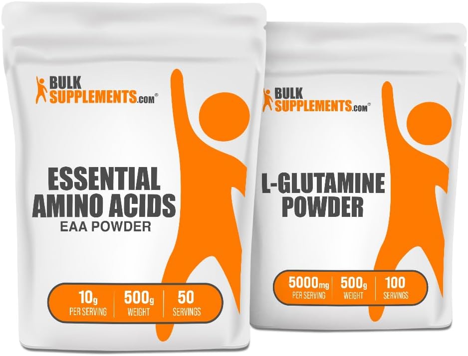 BulkSupplements EAA Powder 500g + L- Glutamin 500g Bundle