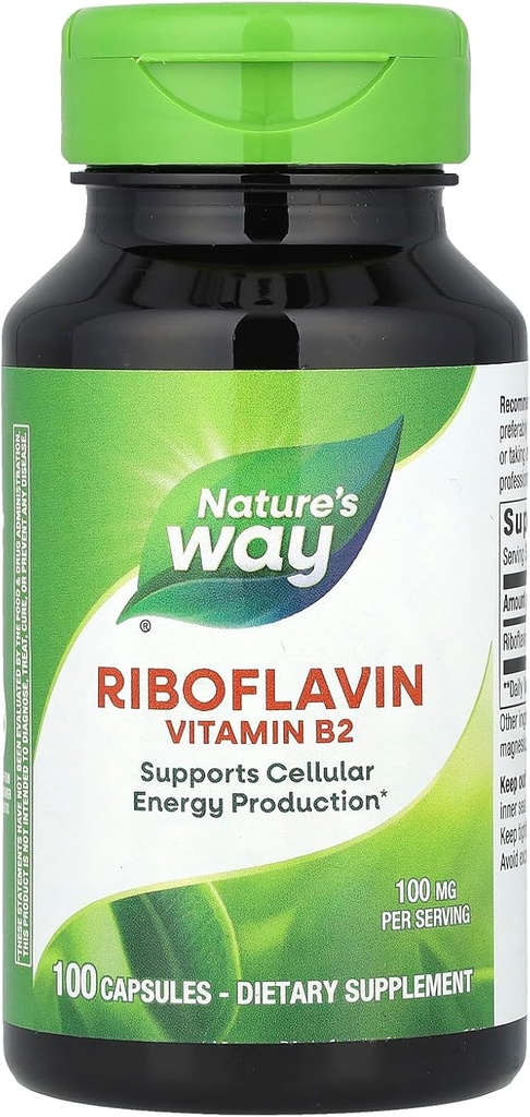Nature 's Way vitamin B2 100 mg Caps, 2 stk.