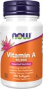 Now Supplements, Vitamin A 10.000 IE, Eye Health *, Essential Nutrition, 100 Softgels