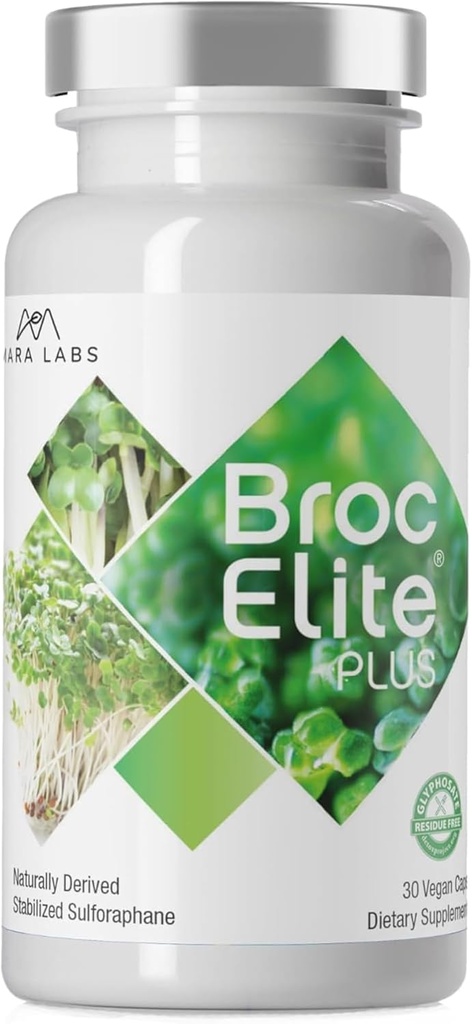 Mara Labs Broc Elite Plus Note 124; Broccoli Supplement w / Stabilized Sulforphane Extract