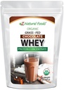 Organic Chocolate Whey Protein Powder Koncentrat - Grass Fed & Raised i USA - Ikke GMO, Gluten Free & Ikke denatureret - Ingen sukker tilsat, sødet med Stevia - Ingen hormoner eller antibiotika - 1 lbs