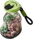 Pill Organizer, Portable Pill Dispenser, Vita- min Organizer, Rejsetilfælde for Medicin og supplement, Pill Sorter, Lille Pill Holder flaske med 4 kompartmenter